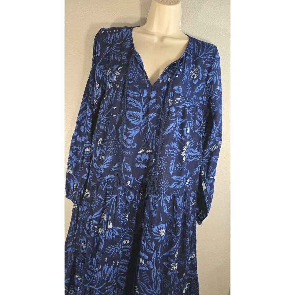 Aerie Small Boho Floral Tiered Midi Dress Cottagecore Peasant Size Small NWT BO - Picture 2 of 7